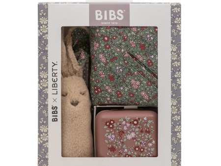 BIBS X LIBERTY Xmas Baby Bundle - Chamomile Lawn - Woodchuck For Discount