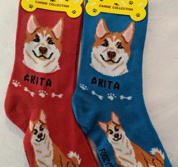 Akita Socks Foozys Unisex Crew Hot on Sale