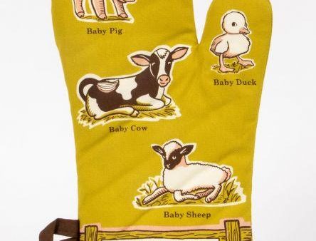 BlueQ Oven Mitt Learn Your Baby Animals! For Discount