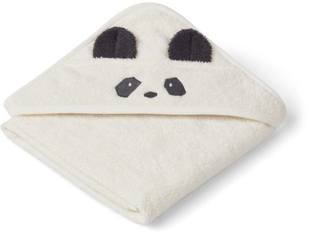 Hooded Towel - Organic Cotton - Panda - Creme De La Creme Online now