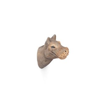 Wall Hook - Hand Carved - Hippo on Sale