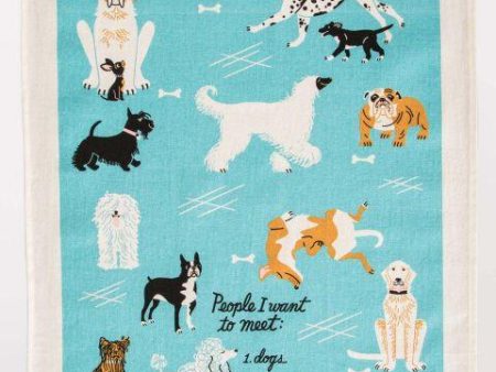 BlueQ Dish Towel People To Meet: Dogs Online