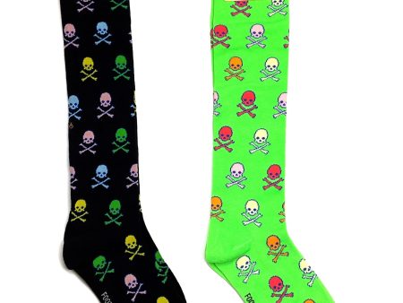 Foozys Knee High Socks Skull And Crossbones For Discount