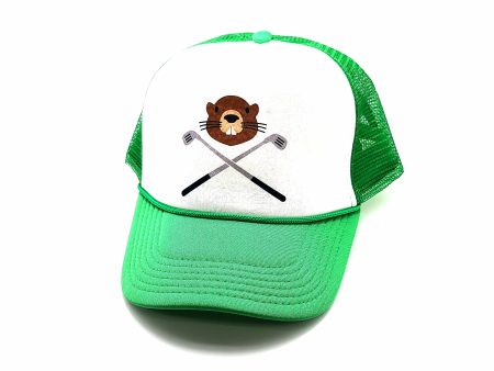 Headline Golfing Gopher Trucker Cap For Sale