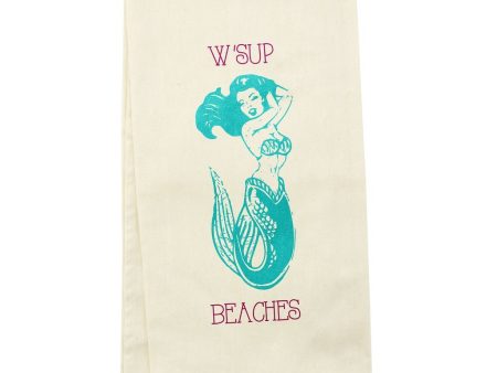 Wit! Tea Towel W sup Beaches For Discount