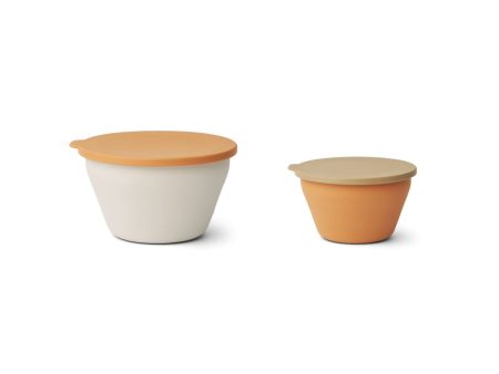 Bowl Set - Foldable - Almond Multi Mix Online now