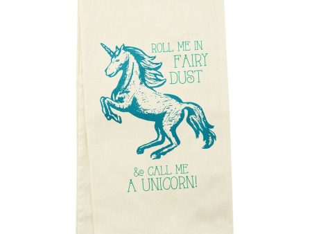 Wit! Tea Towel Roll Me In Fairy Dust & Call Me A Unicorn! Discount