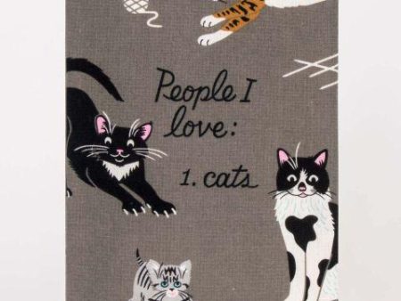 BlueQ Dish Towel People I Love: Cats For Sale