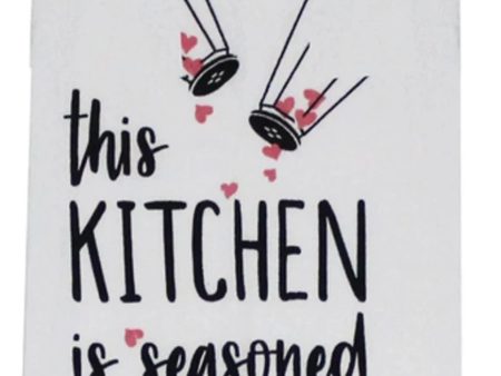 This Kitchen Is Seasoned With Love Dish Towel Online now