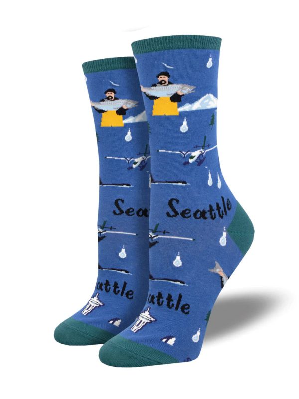 SockSmith Women Crew Seattle Cheap