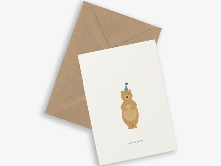 Greeting Card - Birthday Bear Hot on Sale