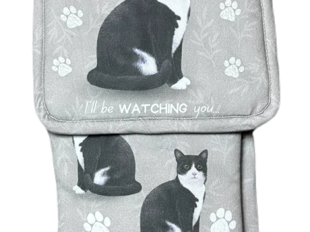 Pet Oven Mitt Set Black and White Cat Online