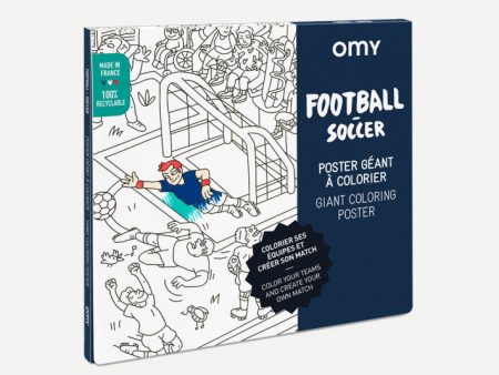 Giant Colouring Poster - Recycled Paper -  Football Online now