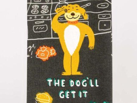 BlueQ Dish Towel The Dog ll Get It Discount