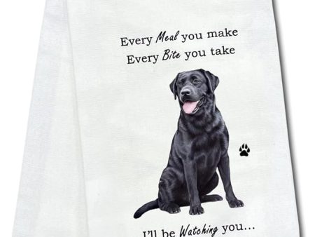 Pet Kitchen Towel Black Labrador Online