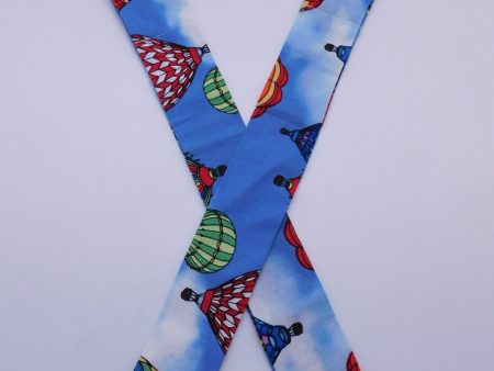 Hot Air Balloons On Blue Cool Tie For Discount