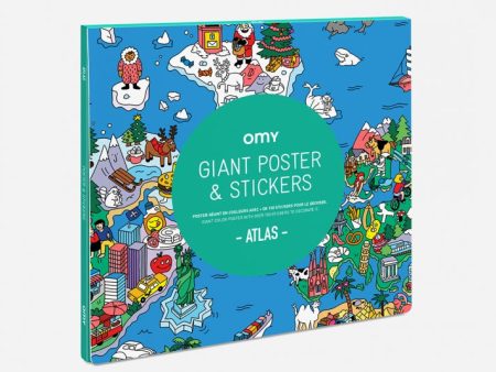 Giant Poster & Stickers - Atlas on Sale