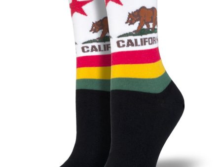 SockSmith Women Crew California Bear Fashion