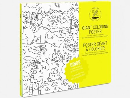 Giant Colouring Poster - Recycled Paper - Dinosaurs Online Sale