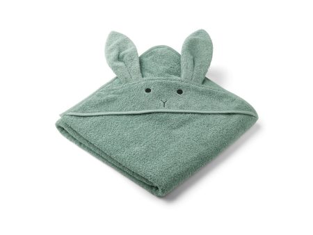 Hooded Towel - Organic Cotton - Rabbit - Peppermint Sale