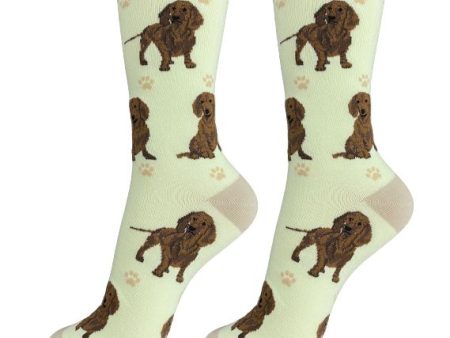 Happy Tails Socks Dachshund Red One Size Fits Most Online Sale