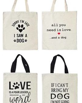 Dog Quote Shopping Tote Bag Online Sale