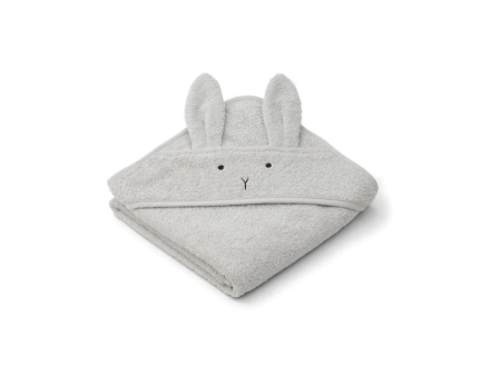 Hooded Towel - Organic Cotton - Rabbit - Dumbo Grey Supply