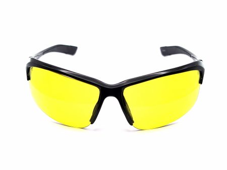 Peg Black Half Rim Sport Wrap Night Driving Glasses Online Sale