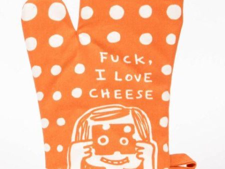 BlueQ Oven Mitt Fuck, I Love Cheese For Sale