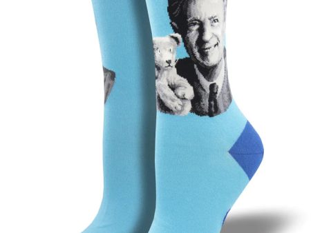 SockSmith Women Crew Mr Rogers Portrait on Sale