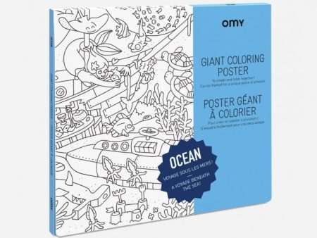 Giant Colouring Poster - Recycled Paper - Ocean Online now