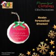 Wooden personalized Christmas ornament Online now