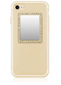 iDecoz Gold Rectangle Glitz Phone Mirrors Fashion