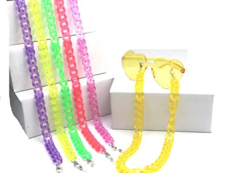 Colorful Big Chain Eyewear Holder with Clip for Mask Online