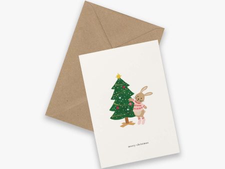 Christmas Card - Christmas Bunny Sale