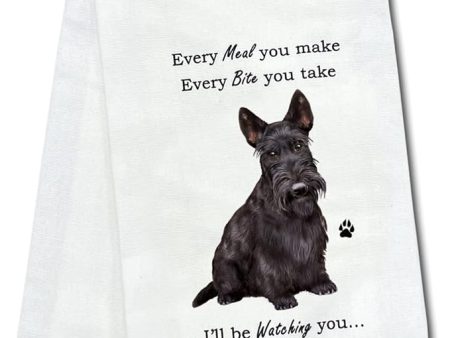 Pet Kitchen Towel Scottie Online now