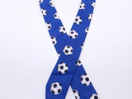 Soccer Balls On Dark Blue Cool Tie Discount