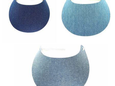 Denim Print Foam Sun Visor on Sale