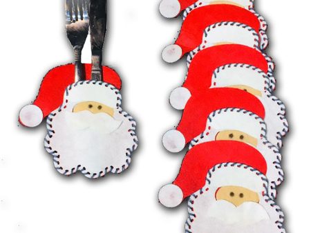 Santa Felt Cutlery Holder (set of 4) on Sale