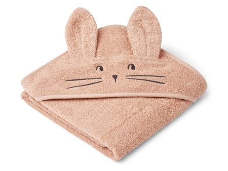 Hooded Towel - Organic Cotton - Rabbit - Pale Tuscany For Sale