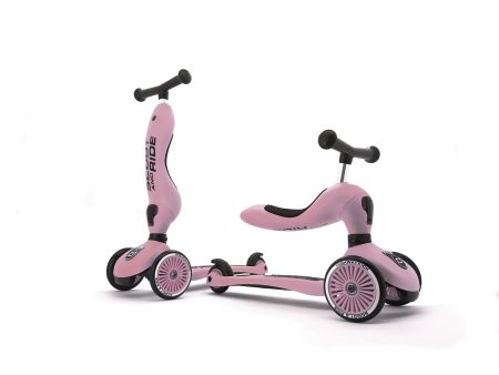 Scooter - Highwaykick 1 - 2 in 1 Kickboard  Kickboard with Seat - Rose Fashion