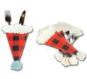 Canvas Hat Cutlery Holder (set of 6) For Sale