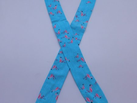 Flamingos On Blue Cool Tie Discount