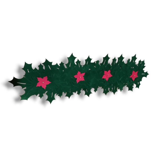 Velvet Christmas table runner (Holly) Online