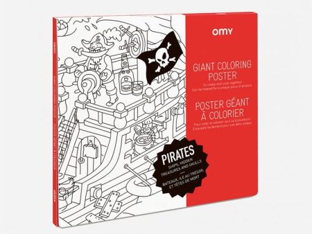 Giant Colouring Poster - Recycled Paper - Pirate For Sale