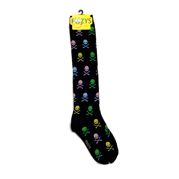 Foozys Knee High Socks Skull And Crossbones For Discount