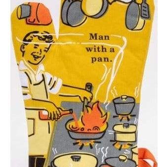 BlueQ Oven Mitt Man With A Pan For Discount