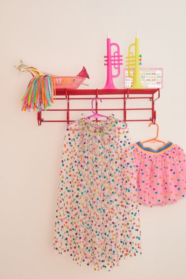 Cape Dress Up - Multicoloured Polka Dot Tulle Hot on Sale