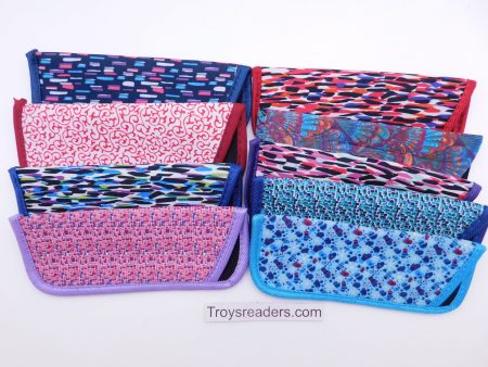 Colorful Light and Fun Prints Glasses Sleeve Pouch in Nine Designs For Sale