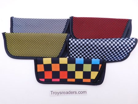 Checkerboard Glasses Sleeve Pouch in Five Designs Fashion